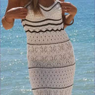 WW | Boho Chevron Midi Kleid - Müheloser Sommerstil