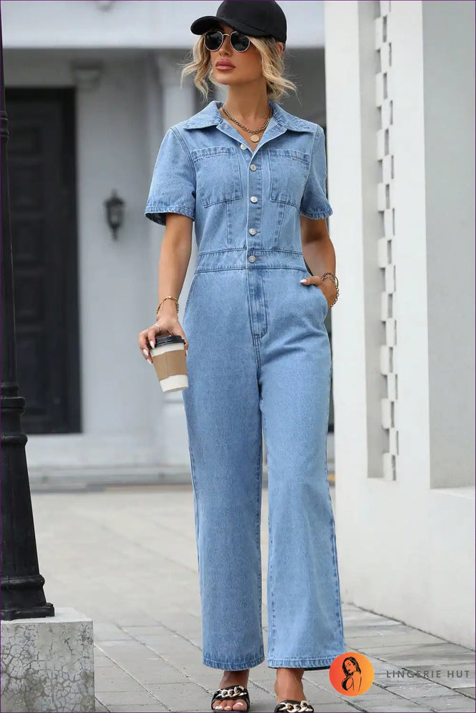 WW | Schicker Denim-Jumpsuit - Mühelose Eleganz