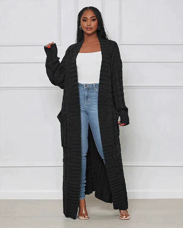 W&W Mode Cardigan | Stilvolle, trendige übergroße gestrickte Weste für Damen