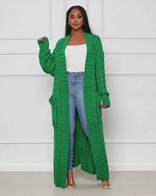 WW Cardigan | Stilvolle, trendige übergroße gestrickte Weste für Damen