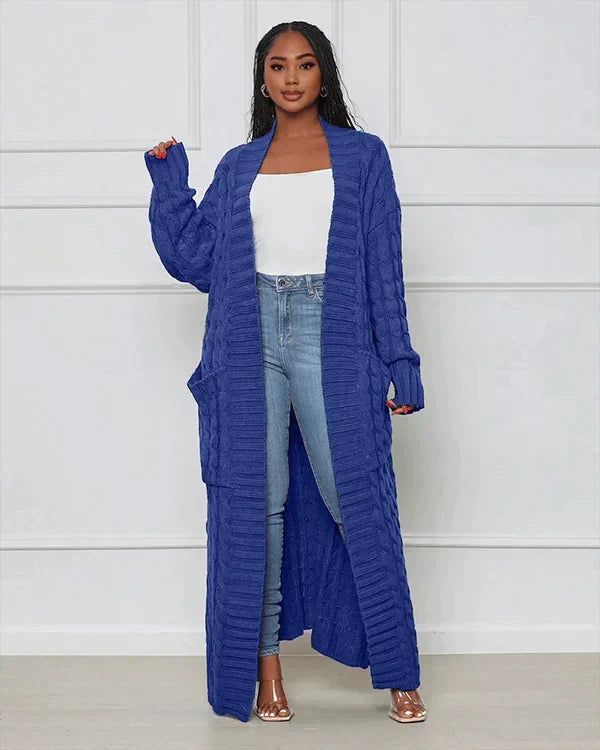 W&W Mode Cardigan | Stilvolle, trendige übergroße gestrickte Weste für Damen