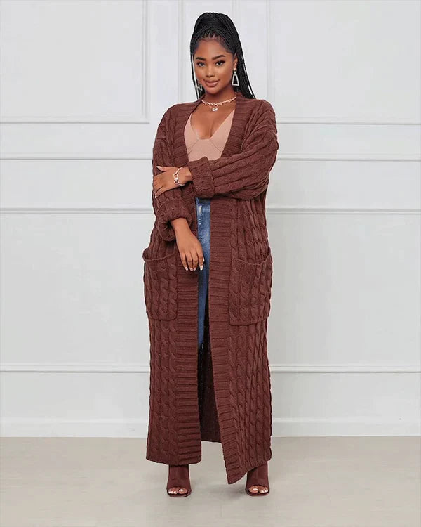 WW Cardigan | Stilvolle, trendige übergroße gestrickte Weste für Damen