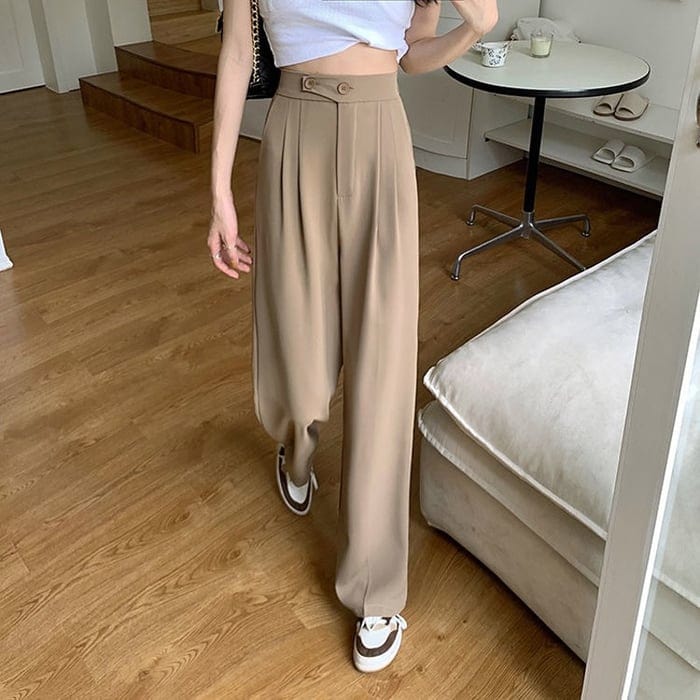 W&W Mode – Damen-Hose aus Seide mit weitem Bein – leicht, atmungsaktiv, knitterfrei, bequem und aus hochwertigem Stoff