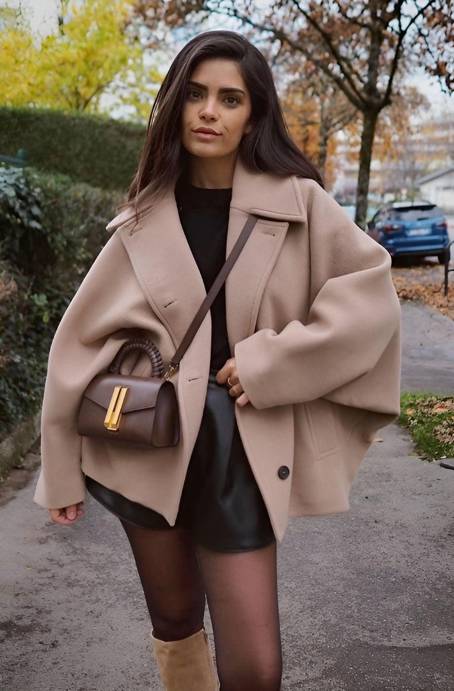 WW | Trendy Übergröße Wollmantel
