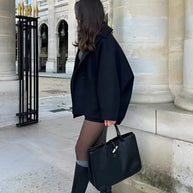 WW | Trendy Übergröße Wollmantel