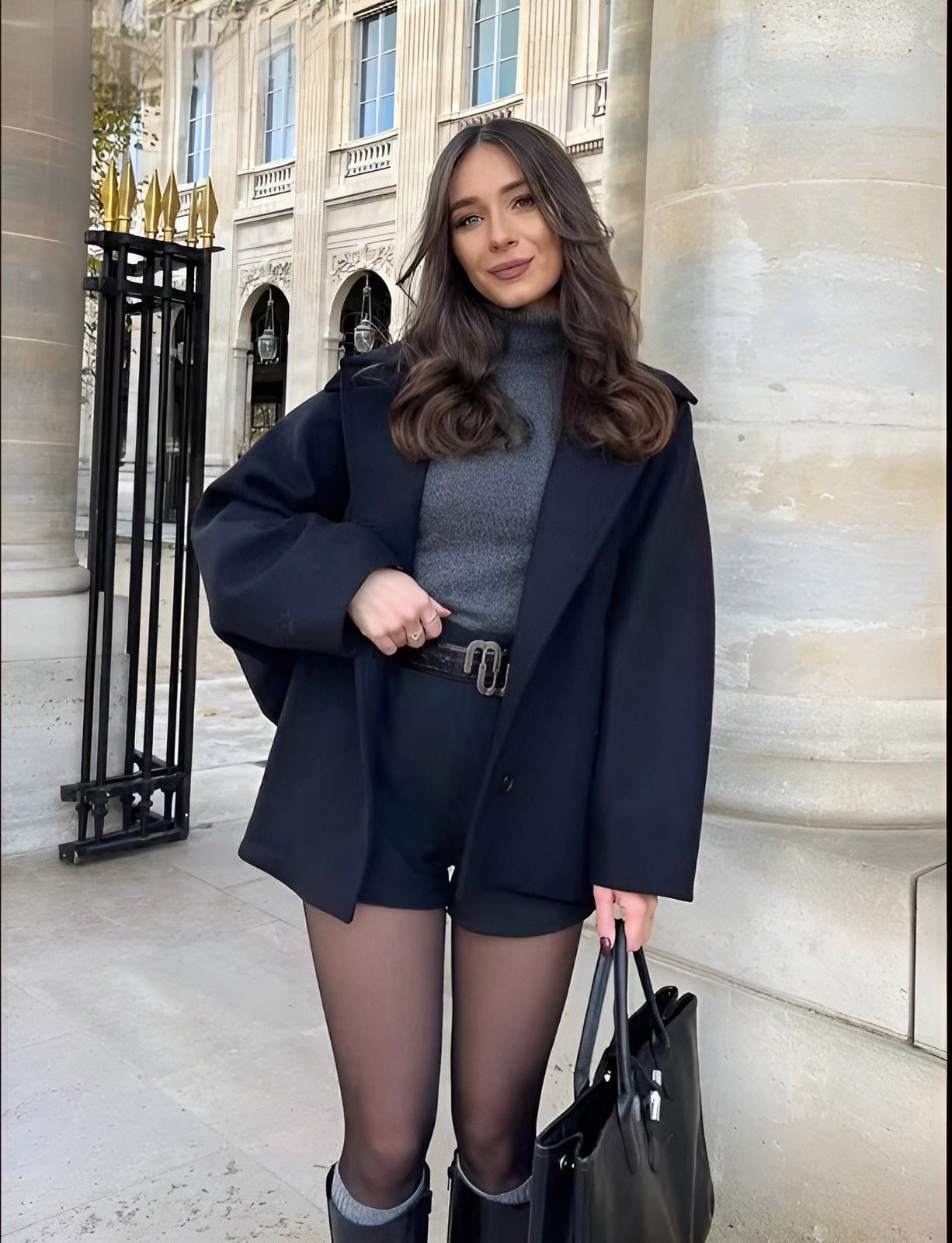 WW | Trendy Übergröße Wollmantel