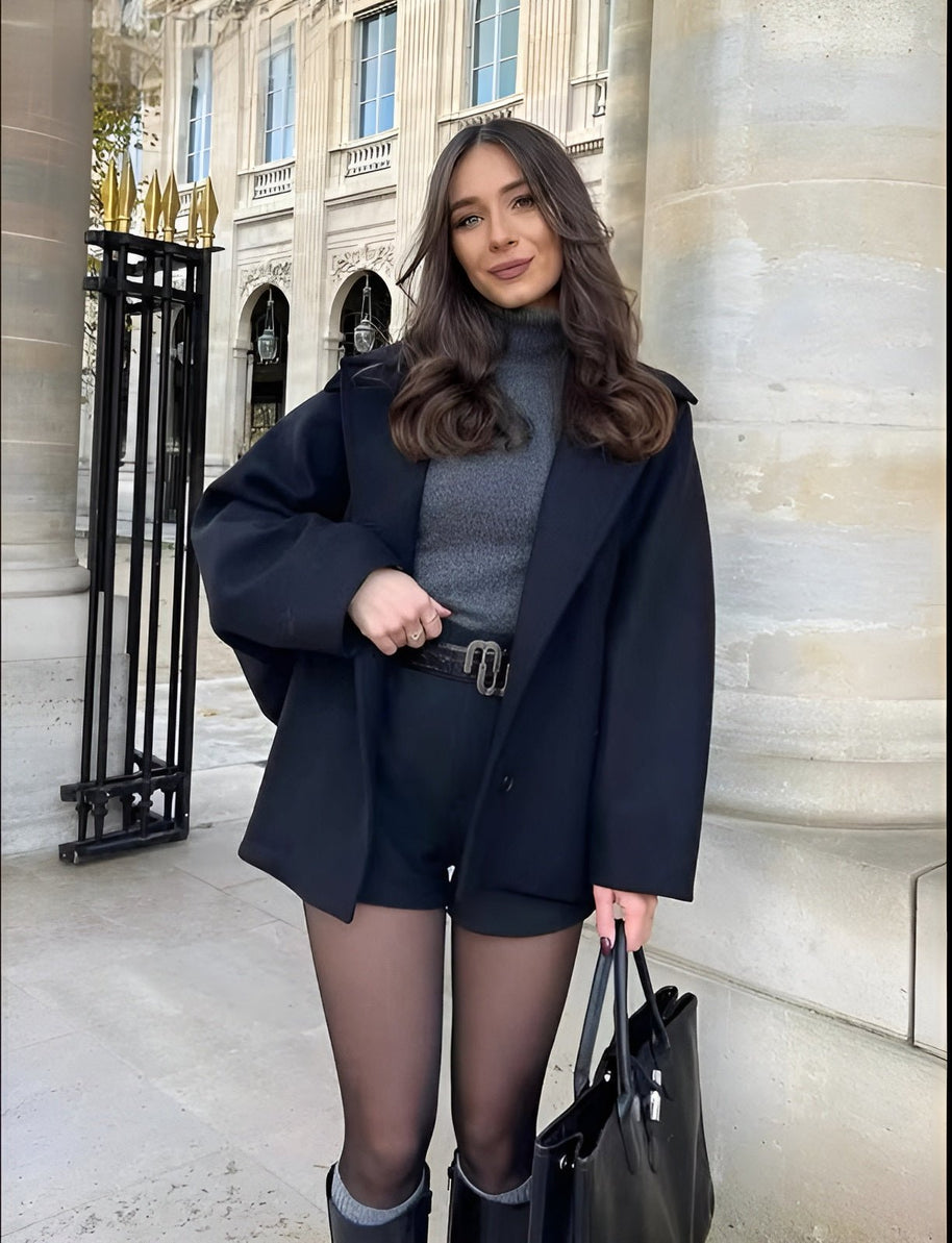 WW | Trendy Übergröße Wollmantel