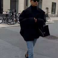WW | Trendy Übergröße Wollmantel