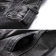 WW | Hochwertige Motorrad Lederjacke Für Herren