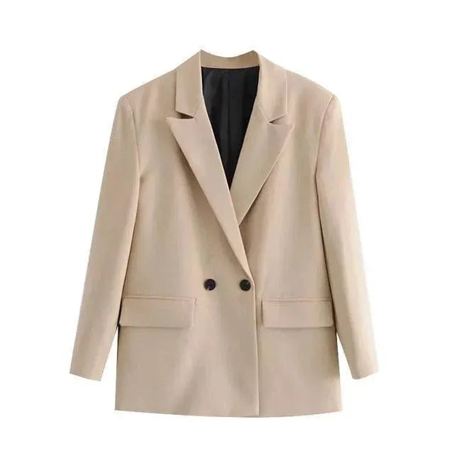 WW | Lockere Blazer Damen - Freizeit - Unifarben