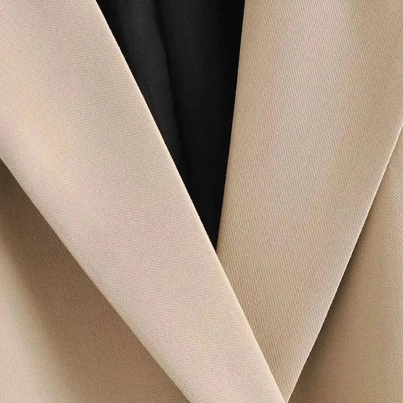 WW | Lockere Blazer Damen - Freizeit - Unifarben