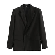WW | Lockere Blazer Damen - Freizeit - Unifarben
