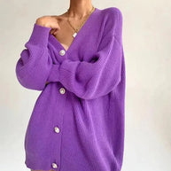 WW | Drop Shoulder Damen Strickjacke Pullover