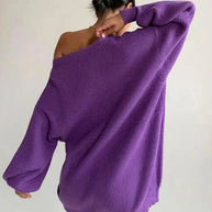 WW | Drop Shoulder Damen Strickjacke Pullover