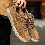 WW | Herren Sneakers Italienische Wildleder Sneakers Lässig Und Komfortabel