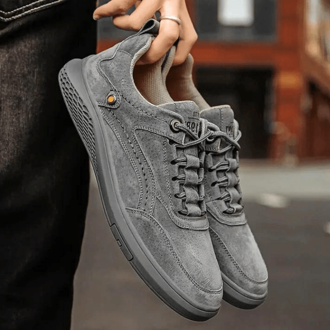 WW | Herren Sneakers Italienische Wildleder Sneakers Lässig Und Komfortabel