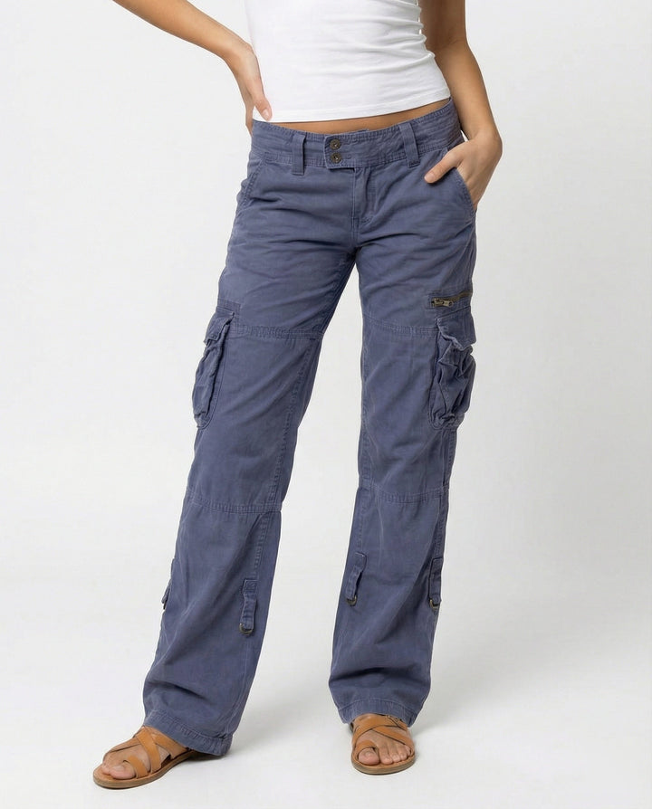 W&W Mode - Elegante Cargohose für Damen Moderner Schnitt