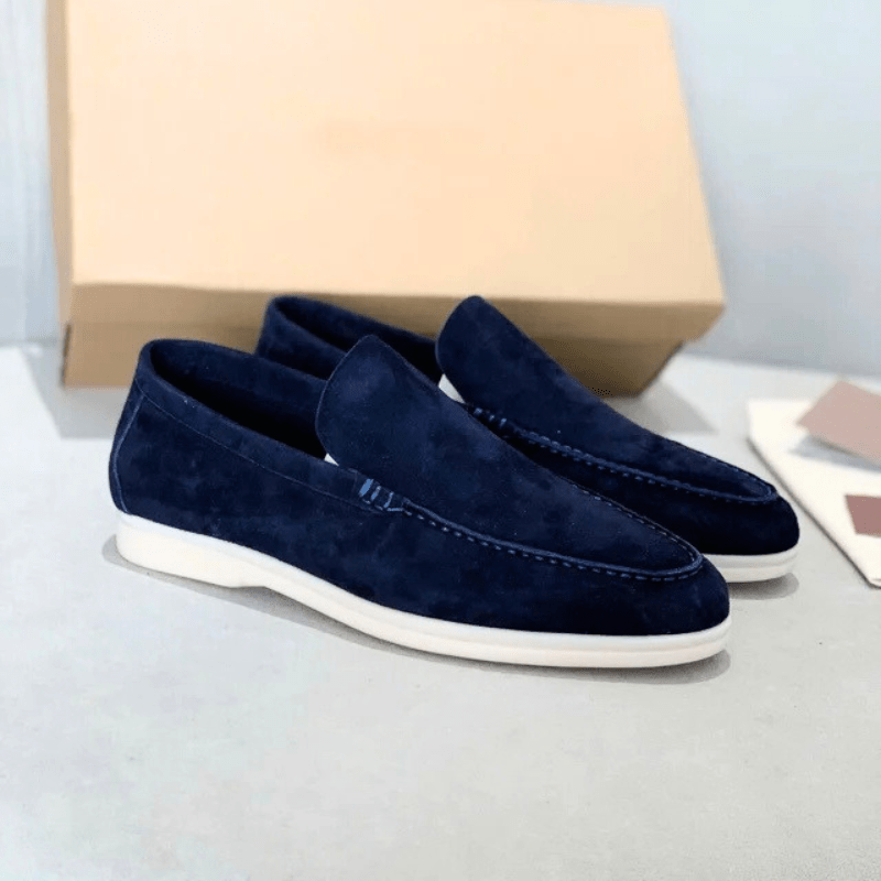 W&W Mode | Herren Schuhe Wildleder Slipper Elegant & Klassisches Design