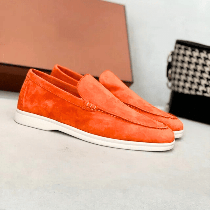 W&W Mode | Herren Schuhe Wildleder Slipper Elegant & Klassisches Design
