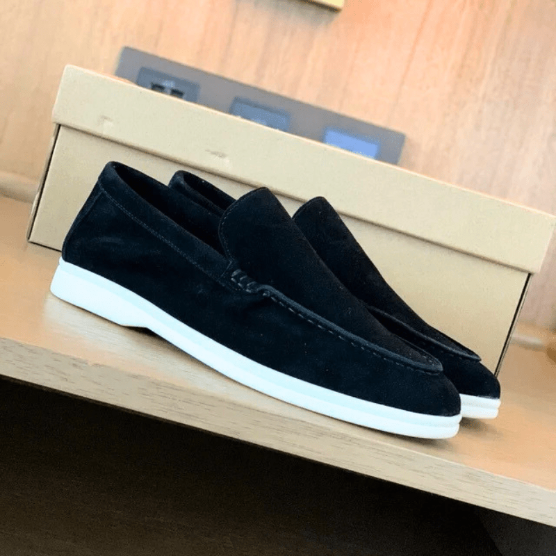 W&W Mode | Herren Schuhe Wildleder Slipper Elegant & Klassisches Design
