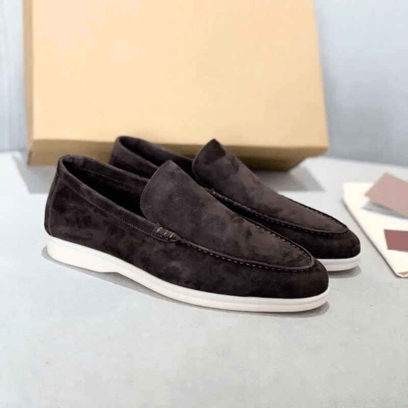 W&W Mode | Herren Schuhe Wildleder Slipper Elegant & Klassisches Design