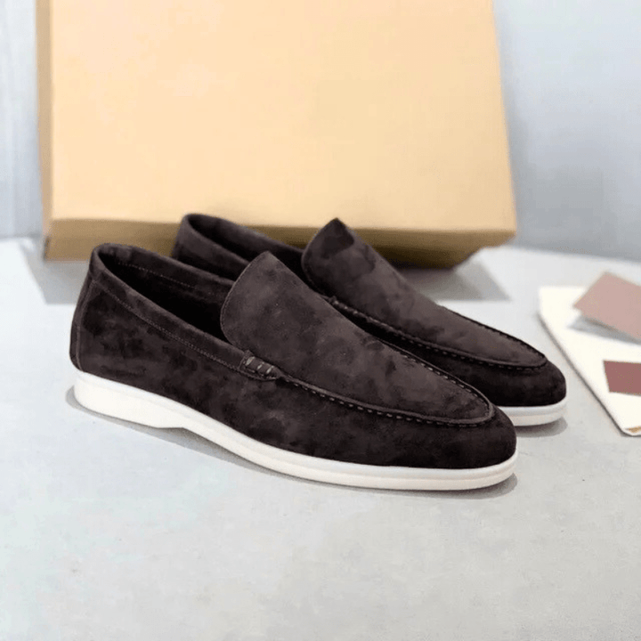 W&W Mode | Herren Schuhe Wildleder Slipper Elegant & Klassisches Design