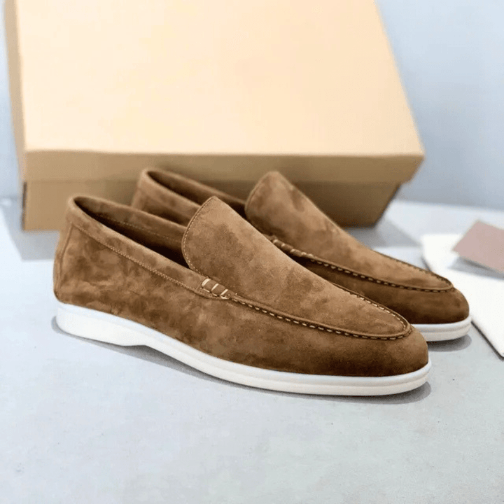 W&W Mode | Herren Schuhe Wildleder Slipper Elegant & Klassisches Design