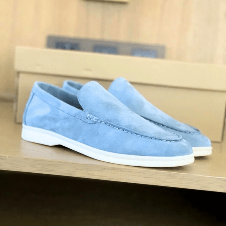 W&W Mode | Herren Schuhe Wildleder Slipper Elegant & Klassisches Design