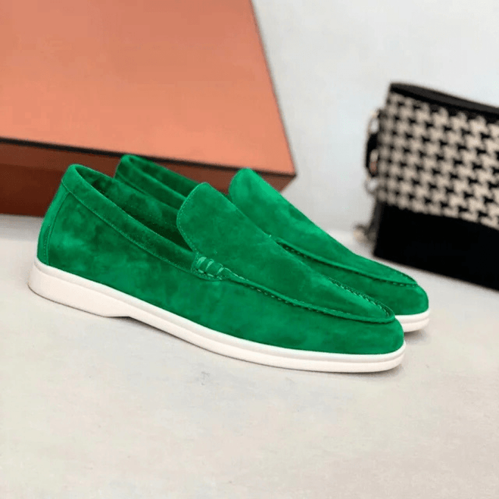 W&W Mode | Herren Schuhe Wildleder Slipper Elegant & Klassisches Design