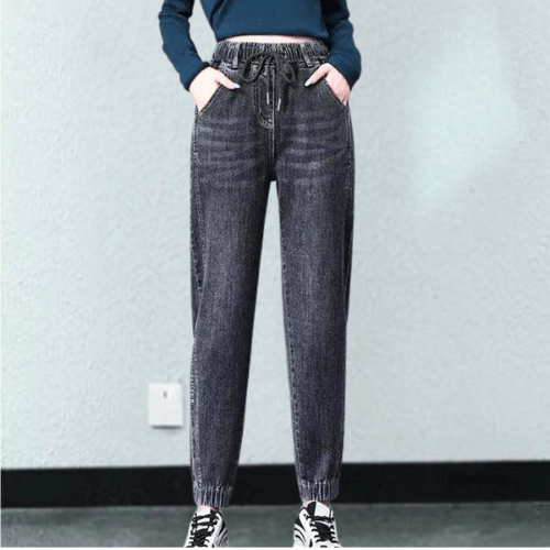 WW | Hose Damen Lässige Damenjeans Mit Verstellbarem Kordelzug Bequem