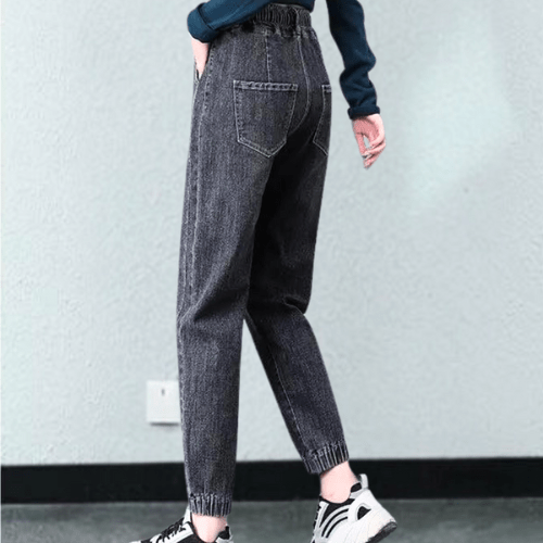 WW | Hose Damen Lässige Damenjeans Mit Verstellbarem Kordelzug Bequem