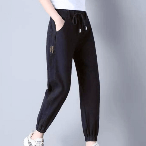 WW | Hose Damen Lässige Damenjeans Mit Verstellbarem Kordelzug Bequem