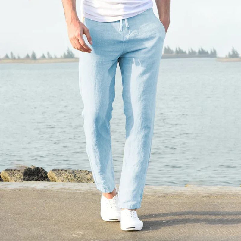 WW | Luftige Leinen Sommerhose Für Herren
