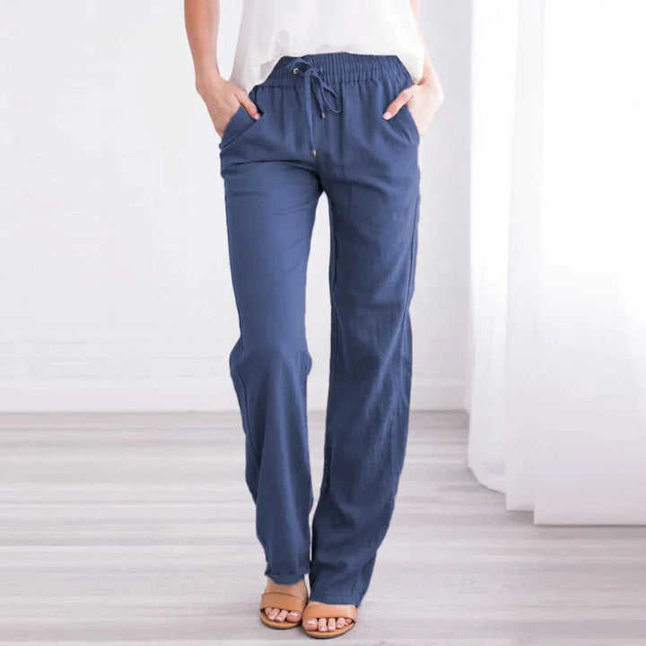 W&W Mode | Luftige Baumwoll Leinen Hose Für Damen