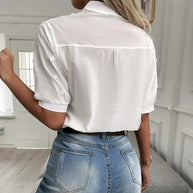 WW | Bestickte Baumwollbluse