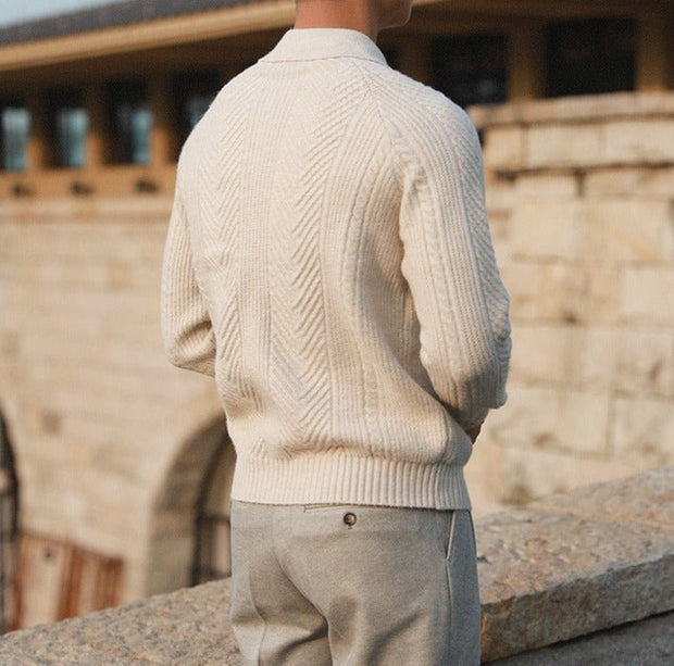 WW | Strick Pullover für Herren mit Kragen