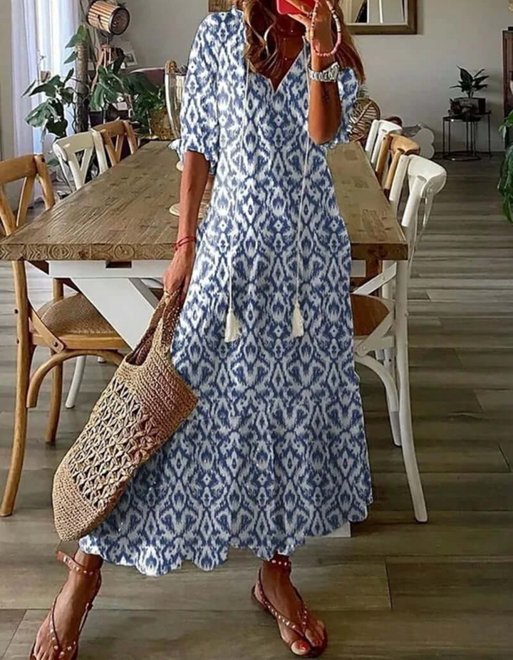Damen-Sommerkleid in Maxilänge mit luftiger Silhouette
