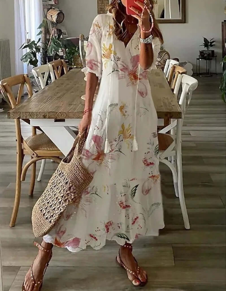Damen-Sommerkleid in Maxilänge mit luftiger Silhouette
