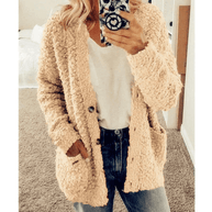 WW | Weicher Strickjacke Warmer Damenpullover Flauschiges Design