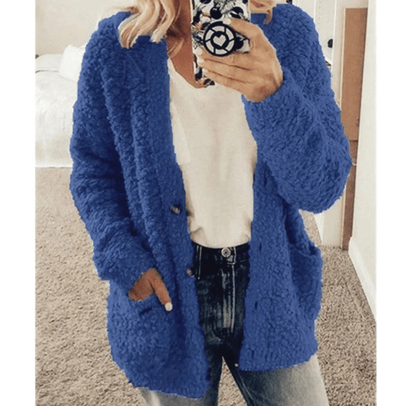 W&W Mode | Weicher Strickjacke Warmer Damenpullover Flauschiges Design