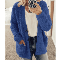 WW | Weicher Strickjacke Warmer Damenpullover Flauschiges Design