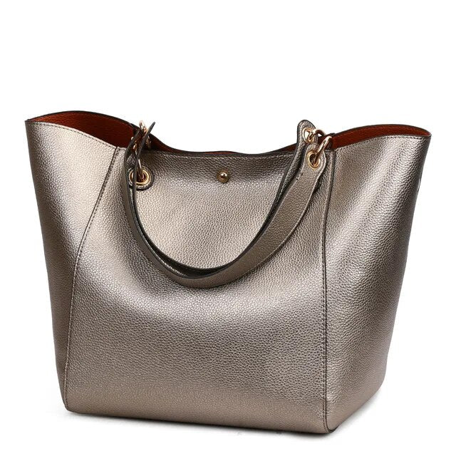 Damen PU-Ledertasche mit mehreren Innenfächern und Schulterriemen