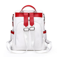 WW | Luxus Damen Reise Schwarz Rot Weiß Rucksack