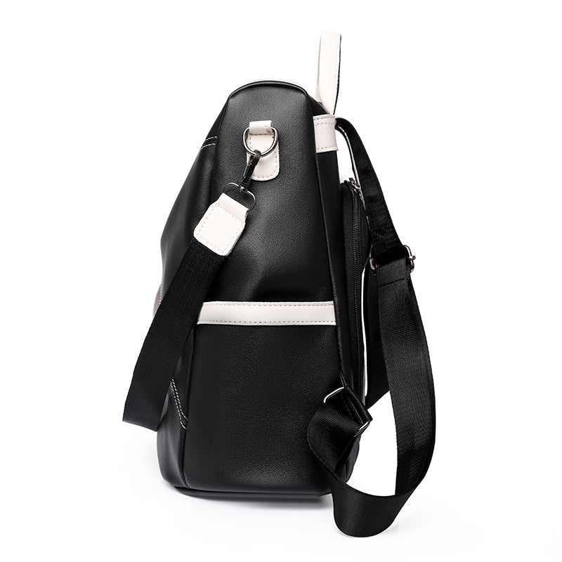 Damen-Reiserucksack aus PU-Leder mit abnehmbarer Schultertasche