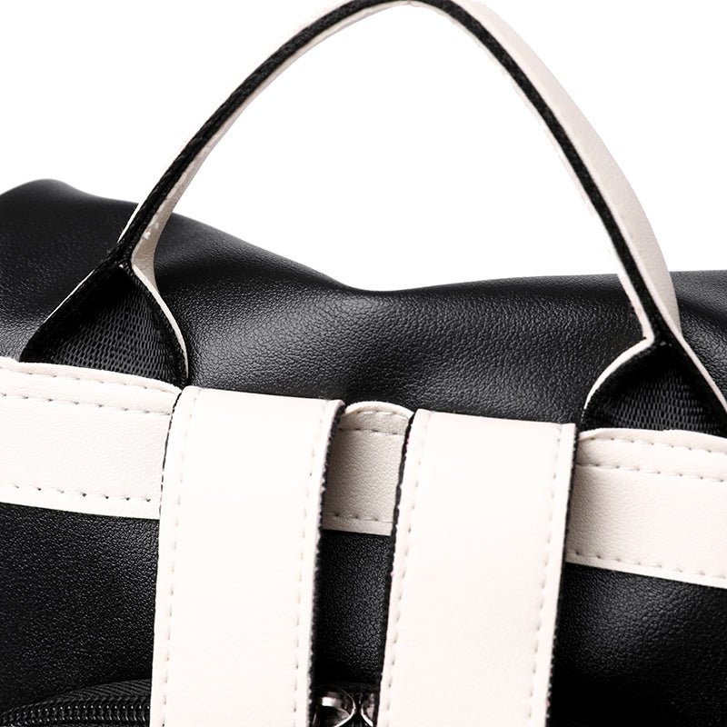 WW | Luxus Damen Reise Schwarz Rot Weiß Rucksack