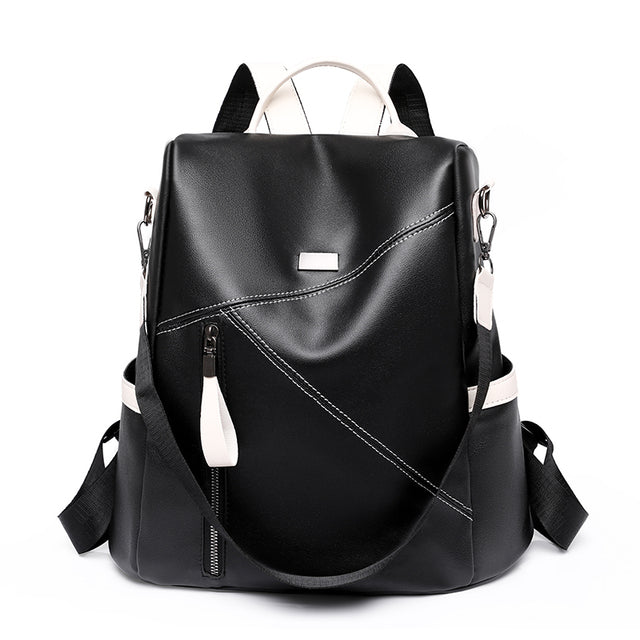 Damen-Reiserucksack aus PU-Leder mit abnehmbarer Schultertasche