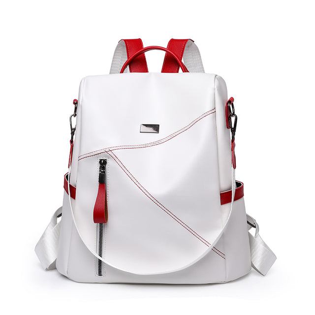 WW | Luxus Damen Reise Schwarz Rot Weiß Rucksack