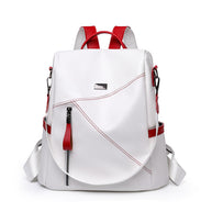 WW | Luxus Damen Reise Schwarz Rot Weiß Rucksack