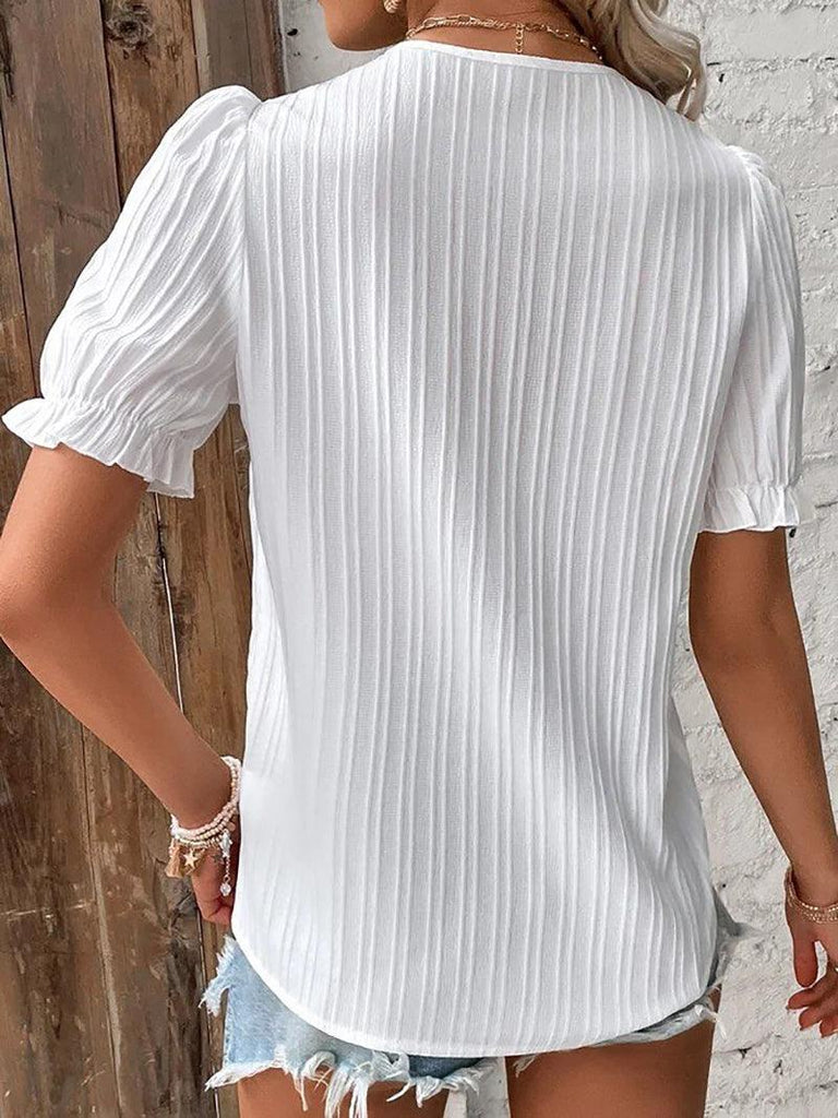 WW | Damen V-Ausschnitt T-Shirt Weiches & Leichtes Material