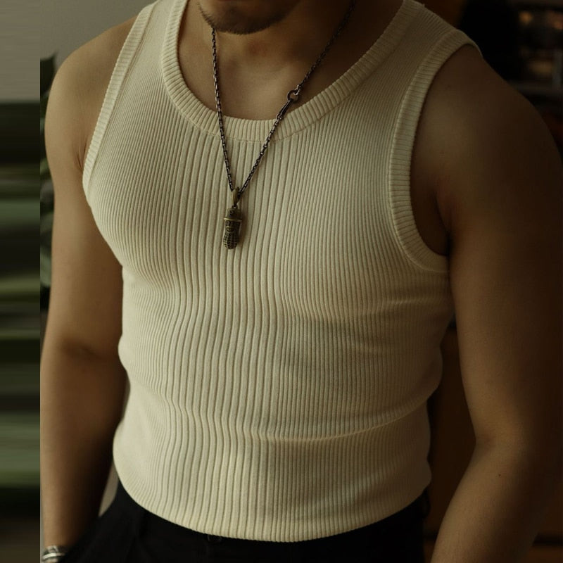 W&W Mode | Old Money Gestricktes Tanktop